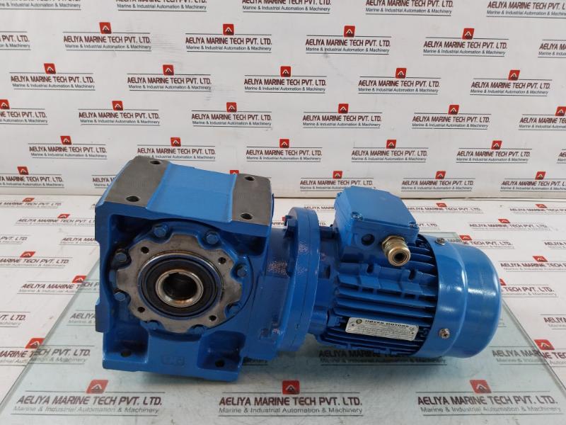 Rossi Motoriduttori Ms711-4 3-phase Motor & Brake W/ Mriv 62 U02A Gear Box 50Hz