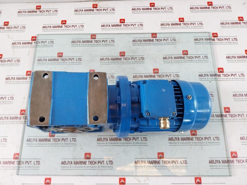 Rossi Motoriduttori Ms711-4 3-phase Motor & Brake W/ Mriv 62 U02A Gear Box 50Hz