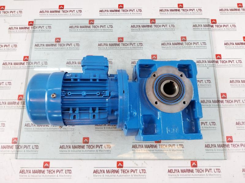 Rossi Motoriduttori Ms711-4 3-phase Motor & Brake W/ Mriv 62 U02A Gear Box 50Hz