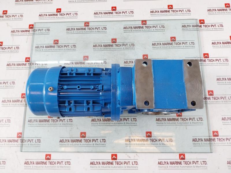 Rossi Motoriduttori Ms711-4 3-phase Motor & Brake W/ Mriv 62 U02A Gear Box 50Hz