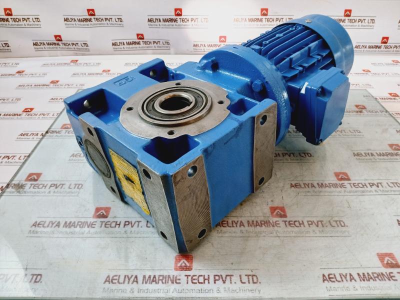 Rossi Motoriduttori Ms711-4 3-phase Motor & Brake W/ Mriv 62 U02a Gear Box