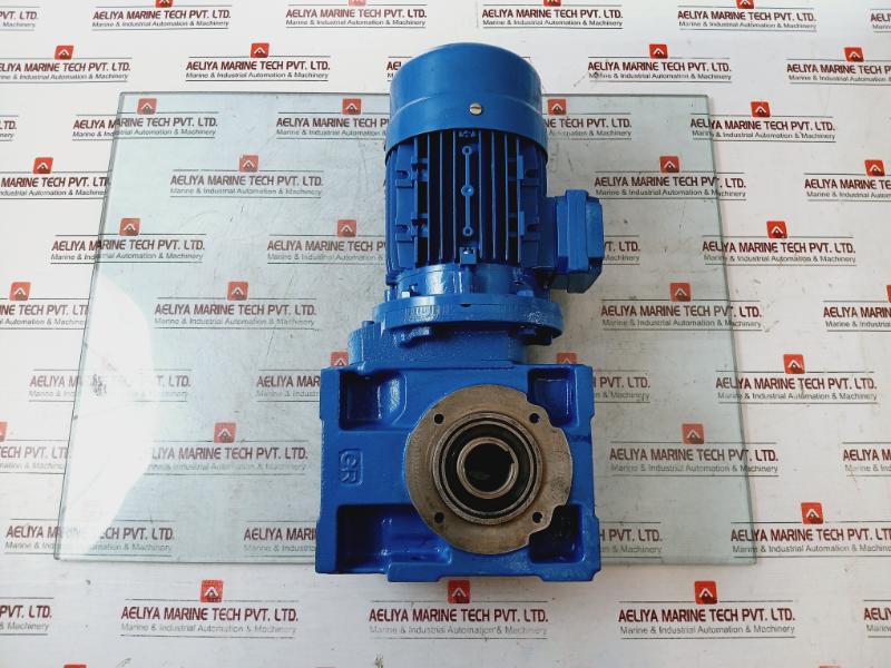 Rossi Motoriduttori Ms711-4 3-phase Motor & Brake W/ Mriv 62 U02a Gear Box