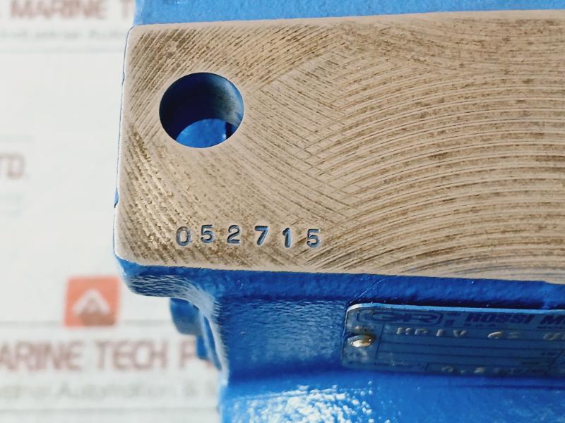 Rossi Motoriduttori Ms711-4 3-phase Motor & Brake W/ Mriv 62 U02a Gear Box