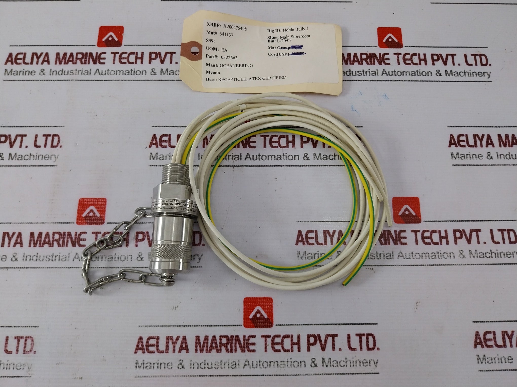 Rota Engineering De2 Connector Baseefa06Atex0094X 250 Vac/6 A 60Vdc/5A