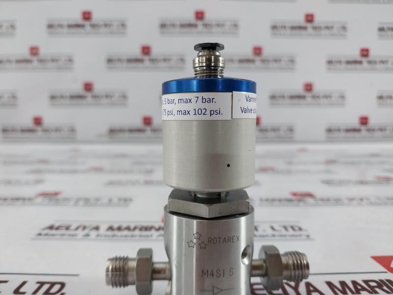 Rotarex M4si S Inline Diaphragm Valve 75 Psi-102 Psi