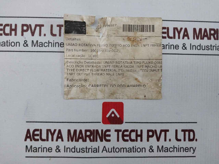 Rotary 800-959-0146 Direct Flow Rotary Slip Ring Union 10055-0301-000 6008Nse C3