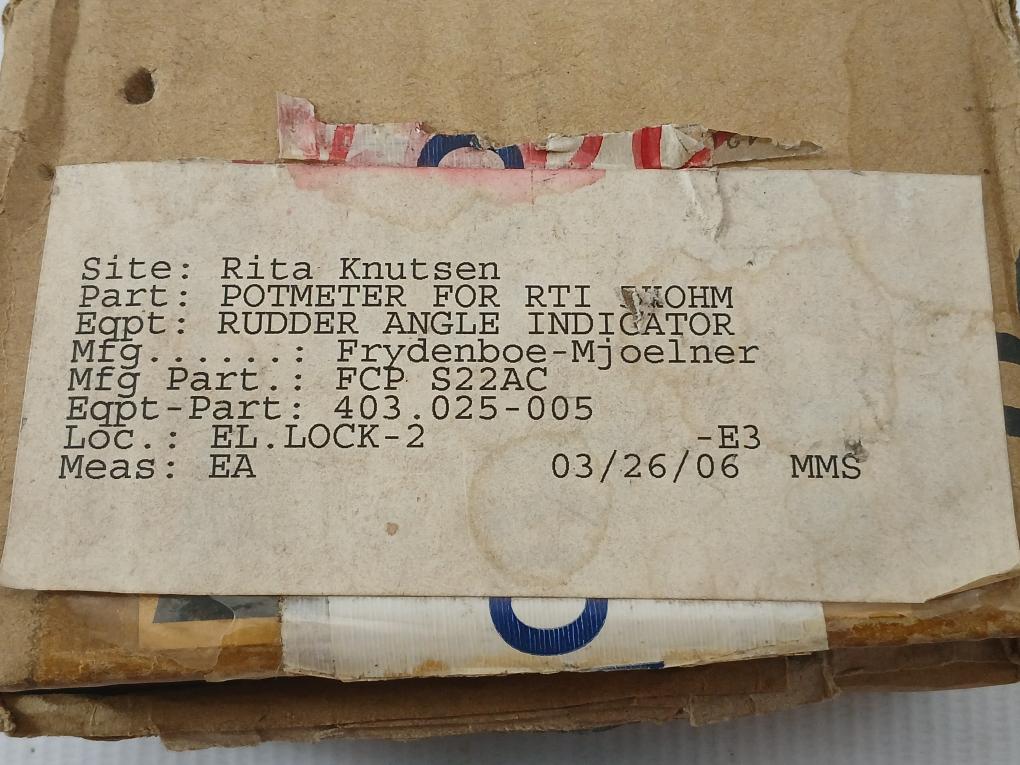 Rotary Potentiometer Fcps22Ac Sakae