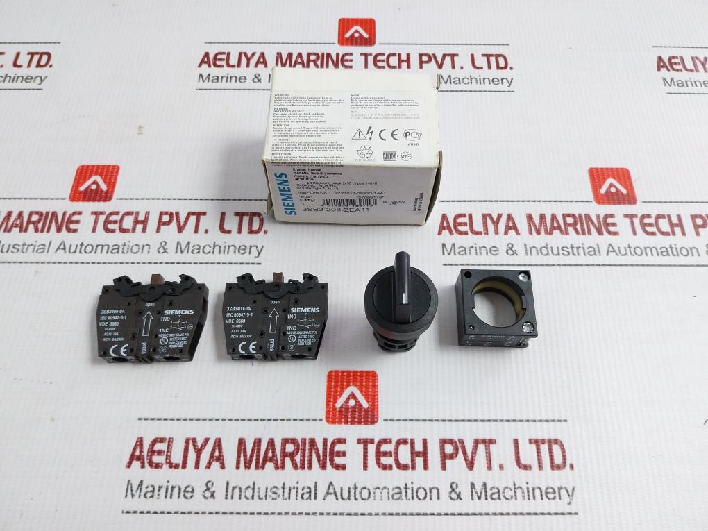 Rotary Selector Switch With Block Base 400V 3Sb3208-2Ea11 Siemens