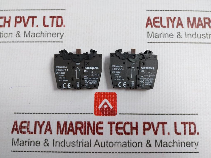 Rotary Selector Switch With Block Base 400V 3Sb3208-2Ea11 Siemens