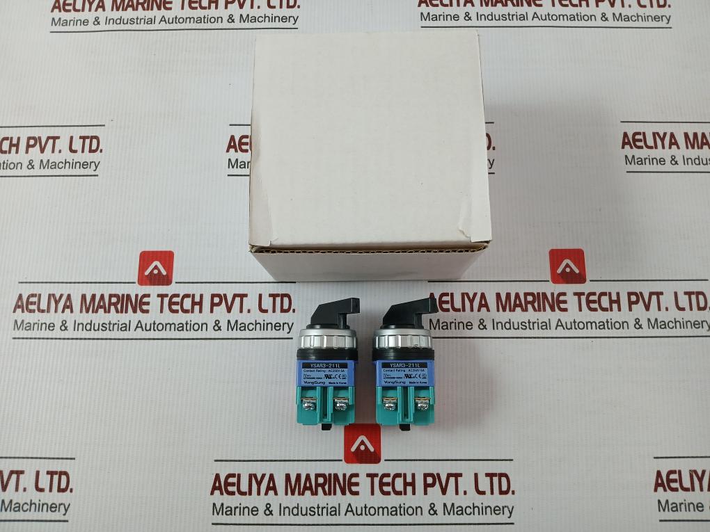 Rotary Selector Switch Ysar3-211L Yongsung Ac250V 6A
