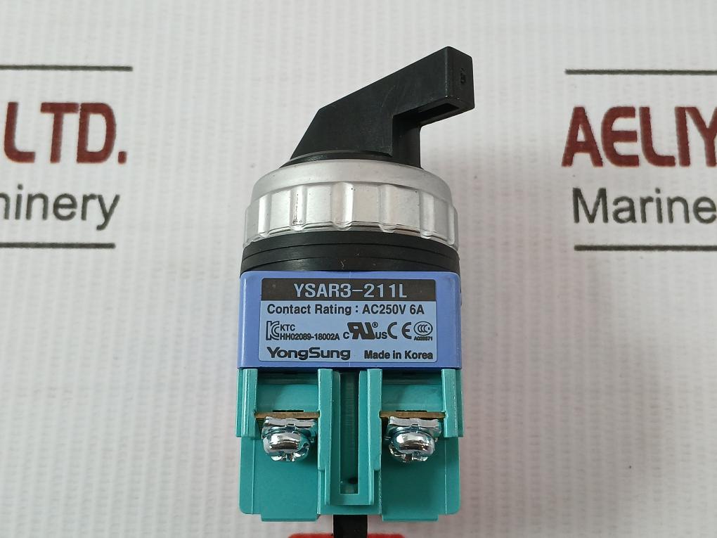 Rotary Selector Switch Ysar3-211L Yongsung Ac250V 6A