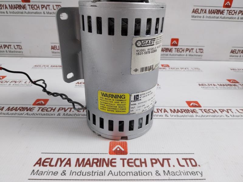 Rotary Vane Vacuum Pump 60/50Hz 220-240 Volt Gast 1531-107B-g289X