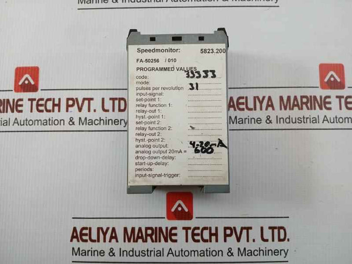 Rotational Speed Monitor Rotas With Dc/Dc Converter 5823.200 Rheintacho 4-20Ma