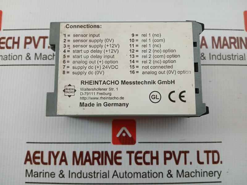 Rotational Speed Monitor Rotas With Dc/Dc Converter 5823.200 Rheintacho 4-20Ma