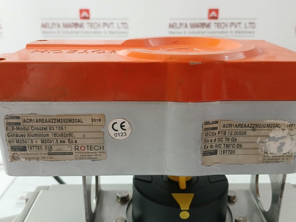 Rotech Acr1Areaazzm252M20Al Pneumatic Actuator Assembly Dr00220U Azl 24 V Dc
