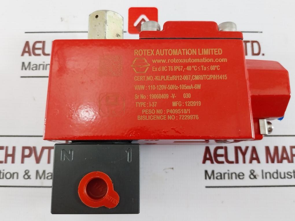 Rotex 30125-3-2R 3 Way Direct Acting Pneumatic Solenoid Valve I-37