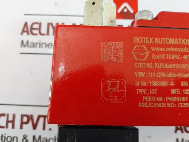 Rotex 30125-3-2R 3 Way Direct Acting Pneumatic Solenoid Valve I-37