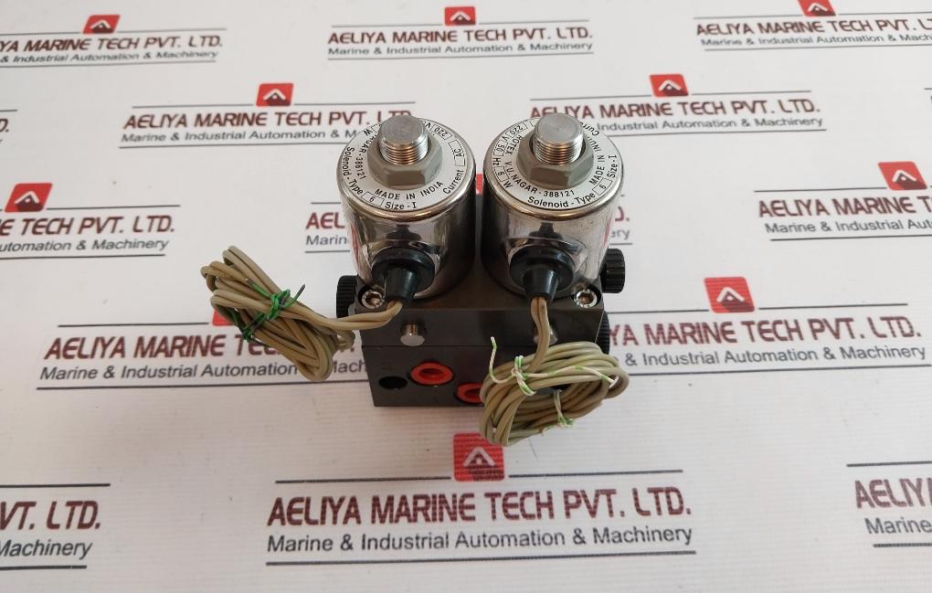 Rotex 67400-6-2G Double Solenoid Valve 57400-6-2G 220Vac