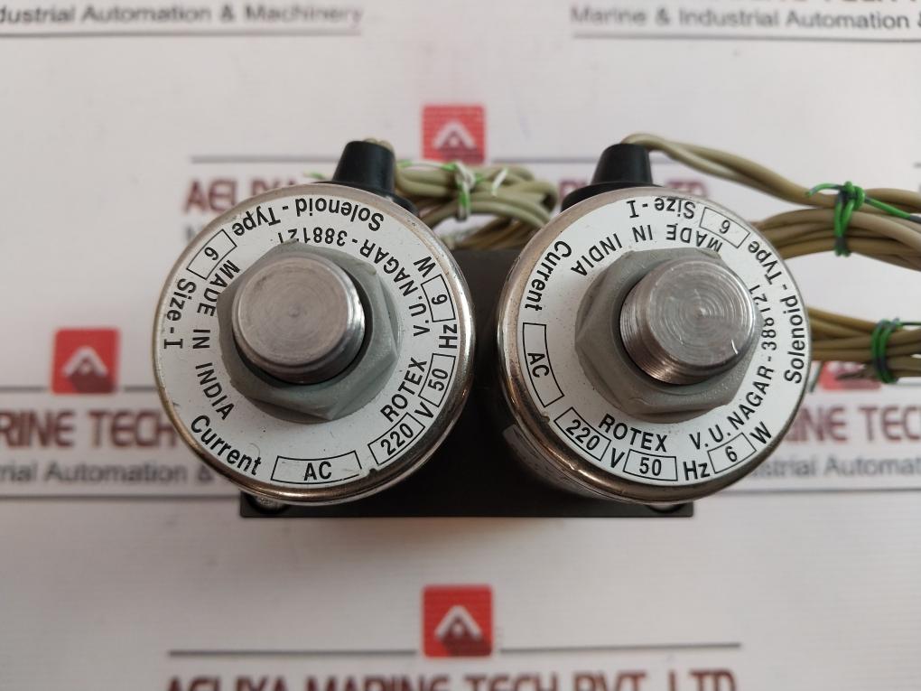 Rotex 67400-6-2G Double Solenoid Valve 57400-6-2G 220Vac