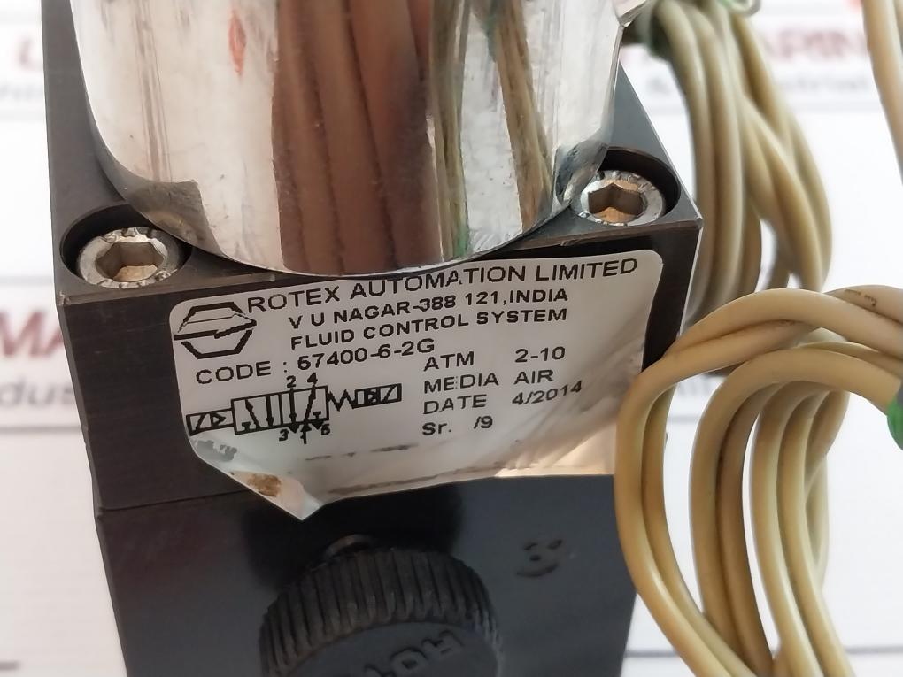 Rotex 67400-6-2G Double Solenoid Valve 57400-6-2G 220Vac