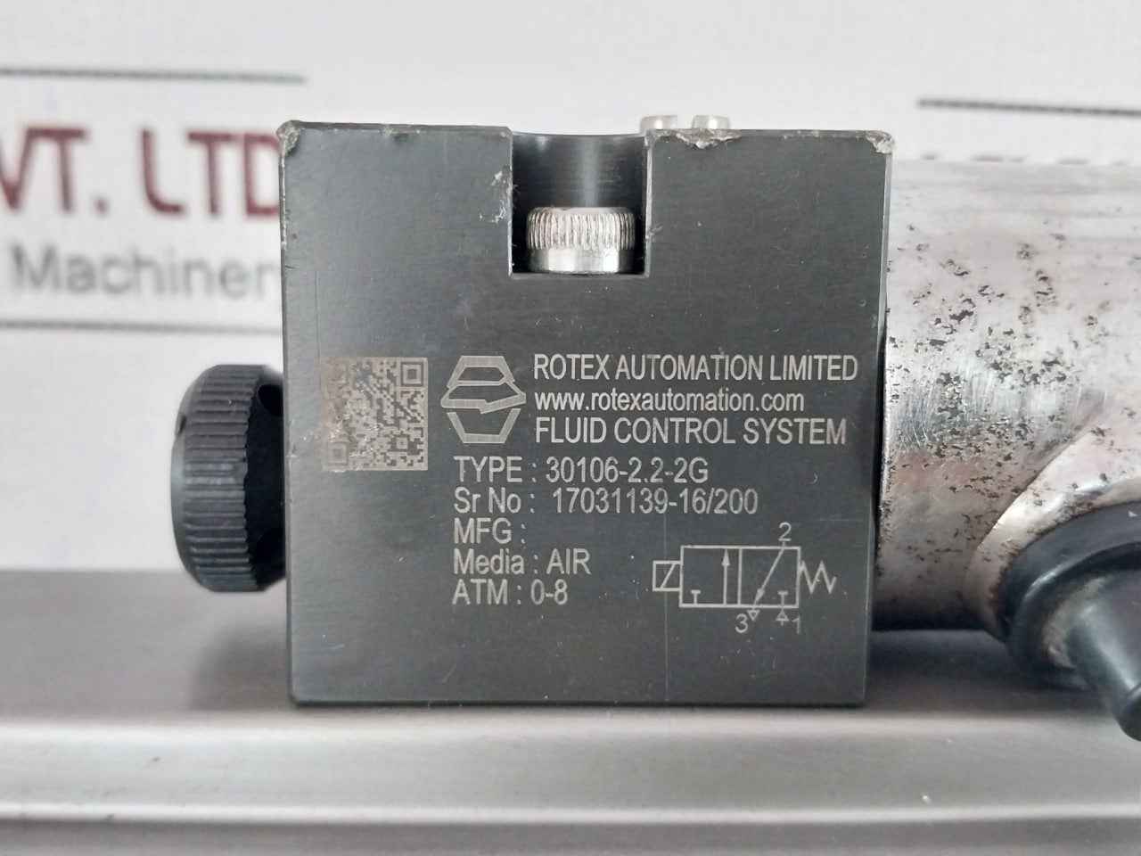 Rotex Qtf50E-8 Rack Pinion Actuator Fluid Control Assy 8 Bar&nbsp; -20°C To +80°C