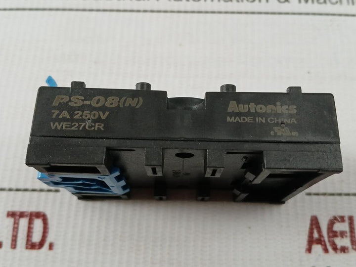 Round-Relay-Socket-Base-250V-7A-8-pin-Autonics-Ps-08-N-Lot-Of-6X-208025-8