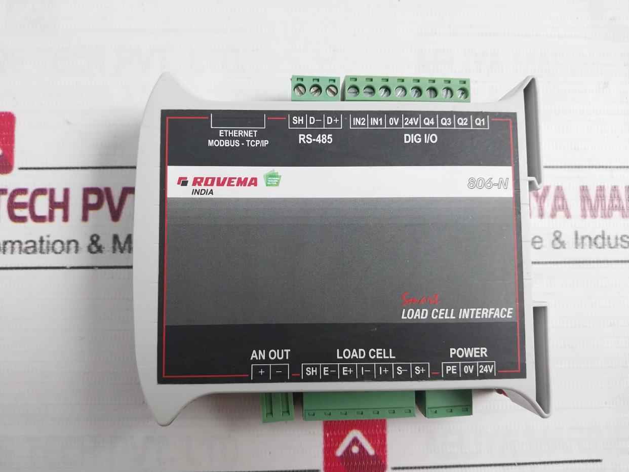 Rovema 806-n Smart Load Cell Interface Module 24V Dc