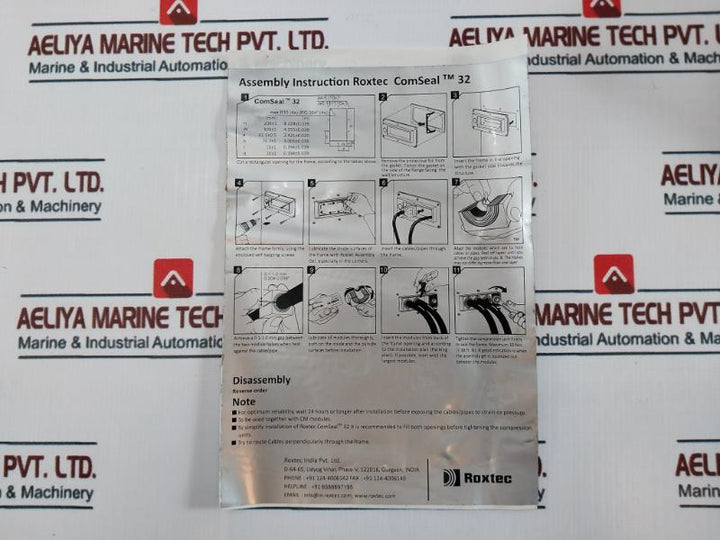 Roxtec Comseal 32/32 Cable Entry Frame With Grommet, 1000666