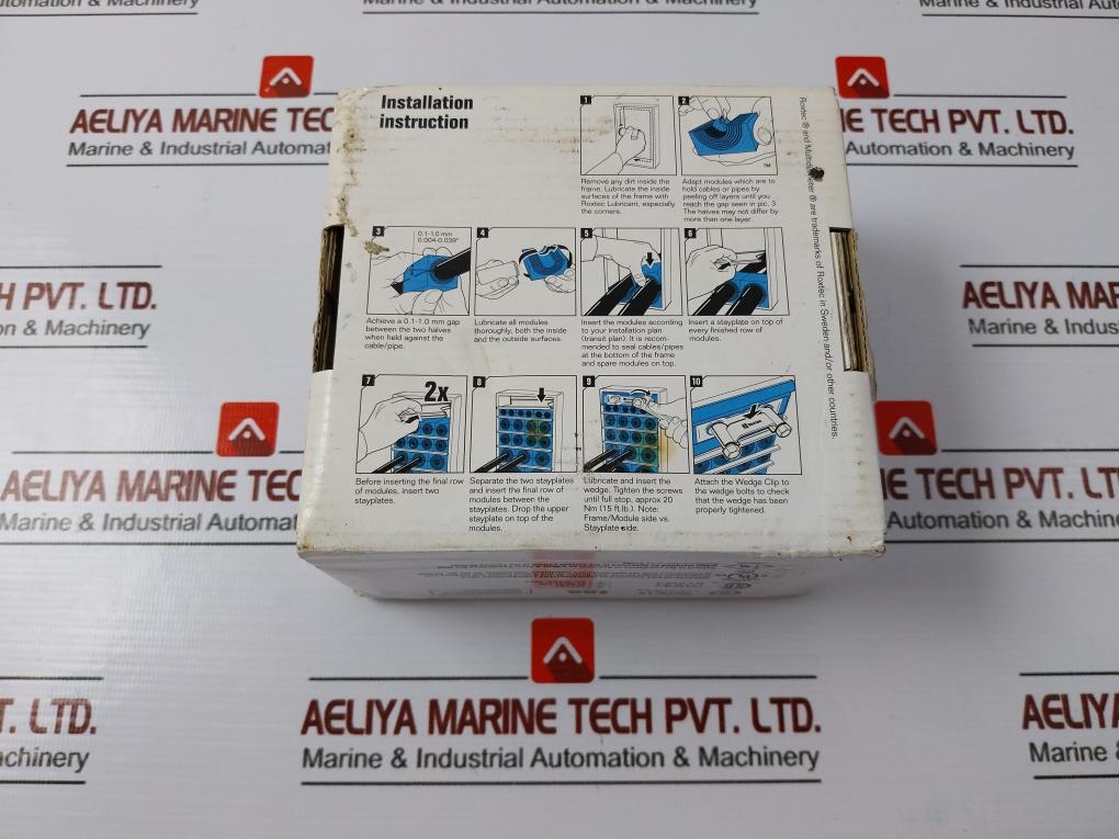 Roxtec Galvanized Wedge Kit with Lubricant Natural Grease