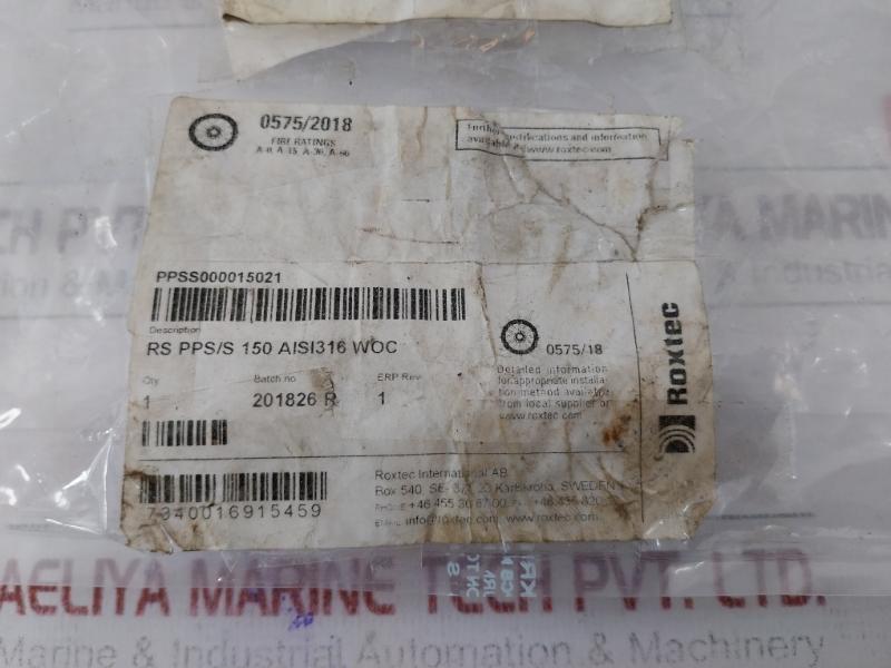 Roxtec Rs Pps/s 150 Plastic Pipe Seal Lubricant Coupling