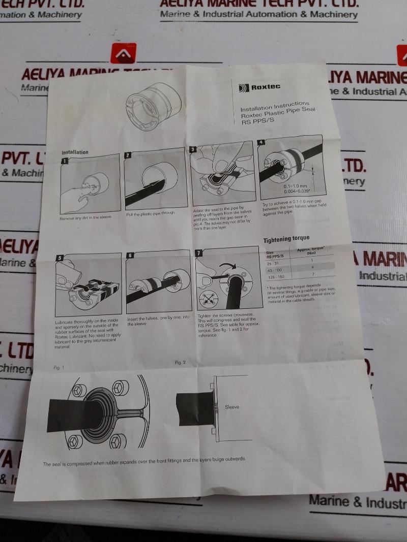 Roxtec Rs Pps/s 150 Plastic Pipe Seal Set Aisi 316