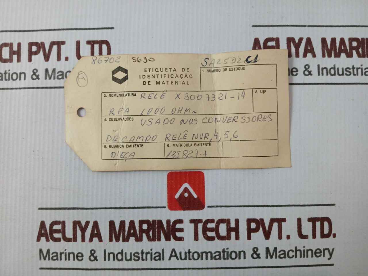 Rpa 373 Relay X3007321-14 1000 Ohm