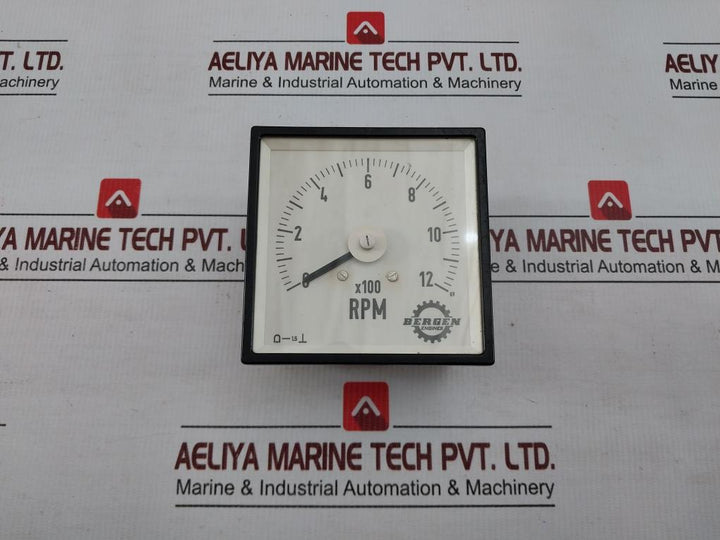 Analog Tachometer Ip56 24V Bergen Engines 0 To 12 X100 Rpm