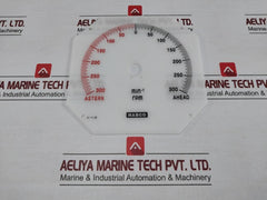 Rpm Dial Face For Propulsion And Control System 300-0-300 Min-1 Nabco