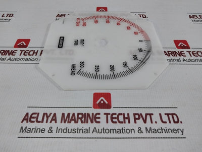 Rpm Dial Face For Propulsion And Control System 300-0-300 Min-1 Nabco