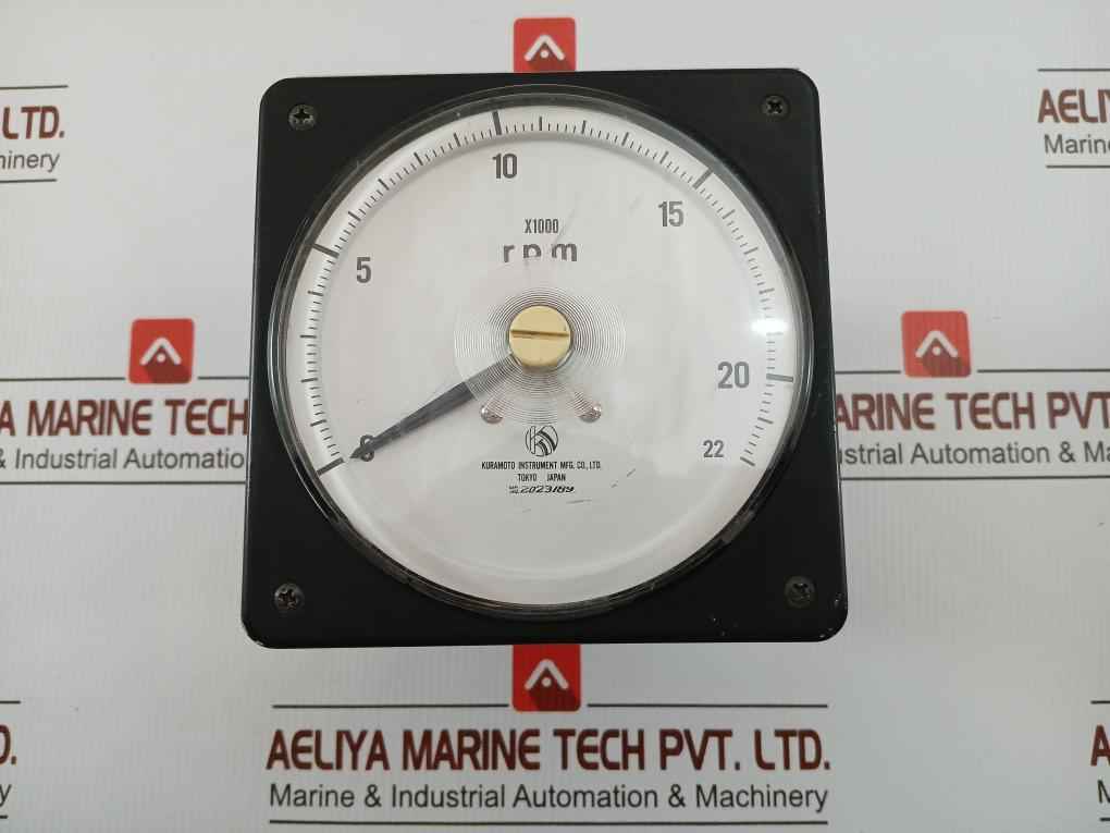 Rpm Meter Kuramoto Instrument 0-22 X 1000 Rpm