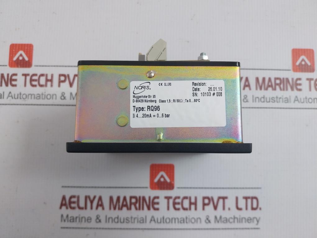 Rq96 Analog Panel Pressure Meter Noris 0-6 Bar 4-20Ma