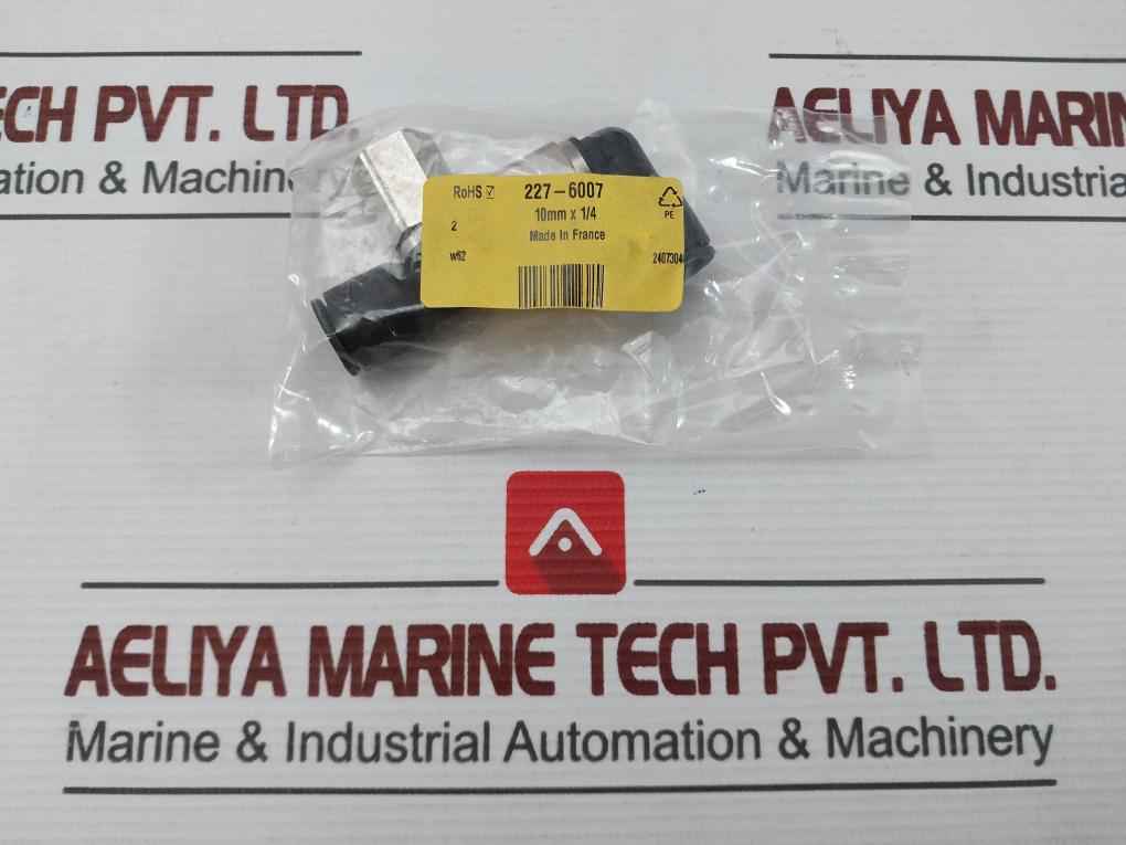 Rs 227-6007 Pneumatic Fitting 10Mm X 1/4 (1Pack = 2Pcs)