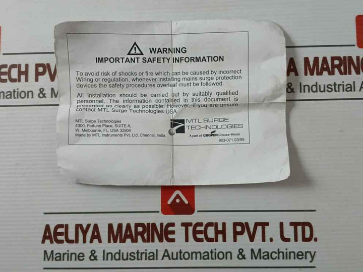 Rs 240-696 Chassis Mount Rfi Filter 5A Max 50/60 Hz
