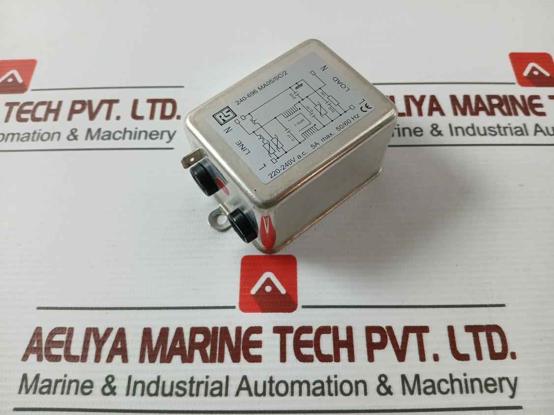 Rs 240-696 Chassis Mount Rfi Filter 5A Max 50/60 Hz