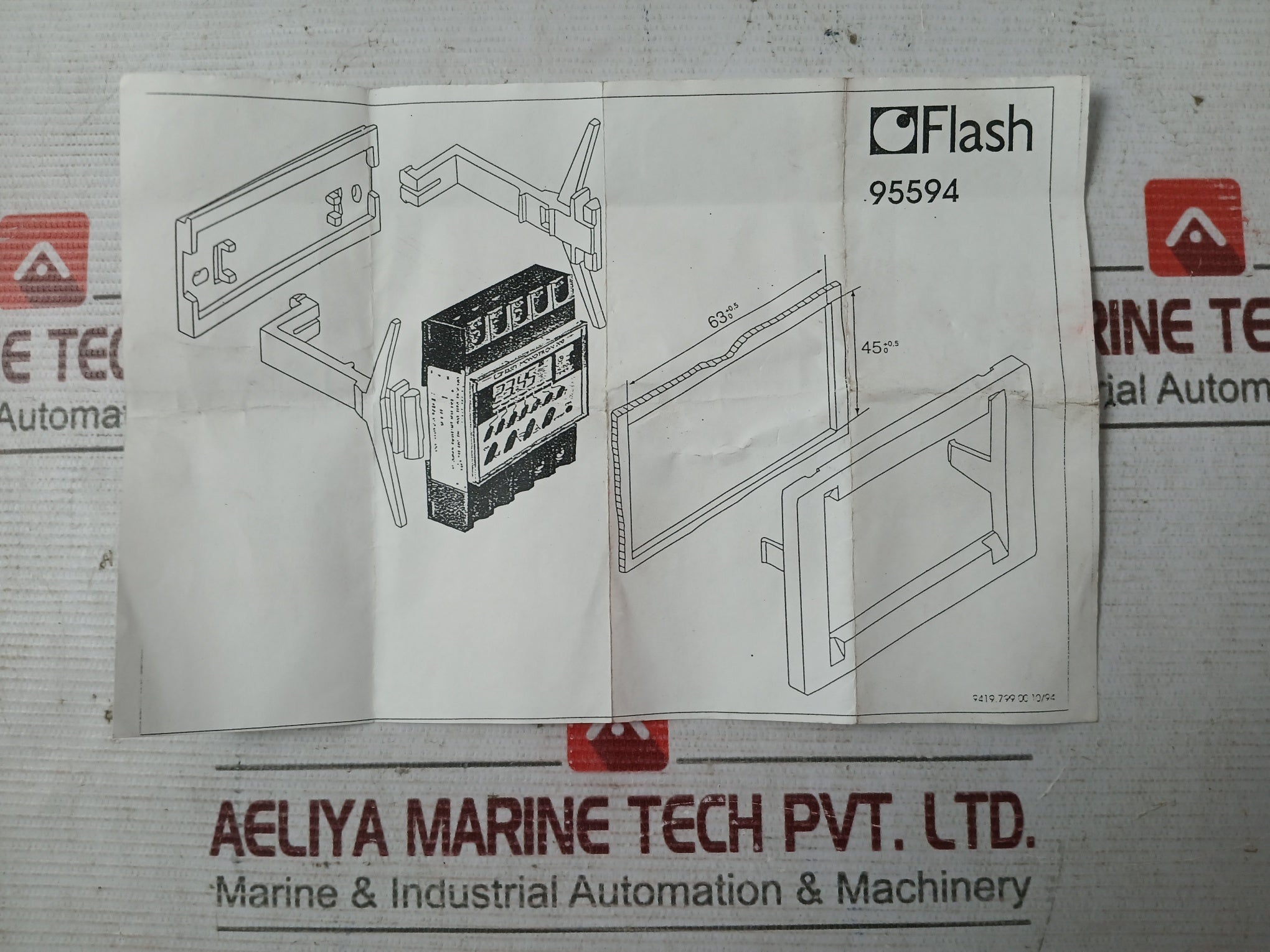 Rs Component 265-0017 Mounting Flush F Time Switch Kit 2659871