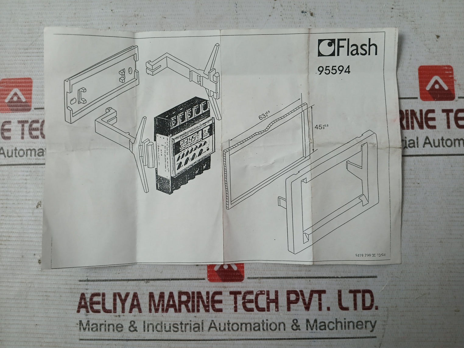 Rs Component 265-0017 Mounting Flush F Time Switch Kit 2659871