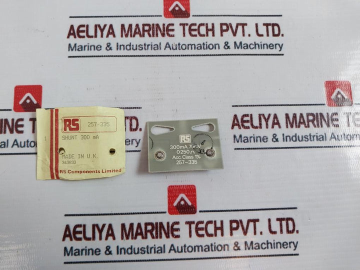 Rs 300Ma.75Mv Shunt Plate