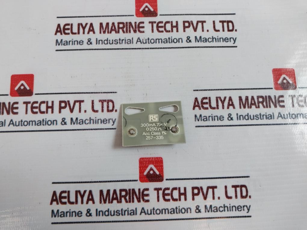Rs 300Ma.75Mv Shunt Plate
