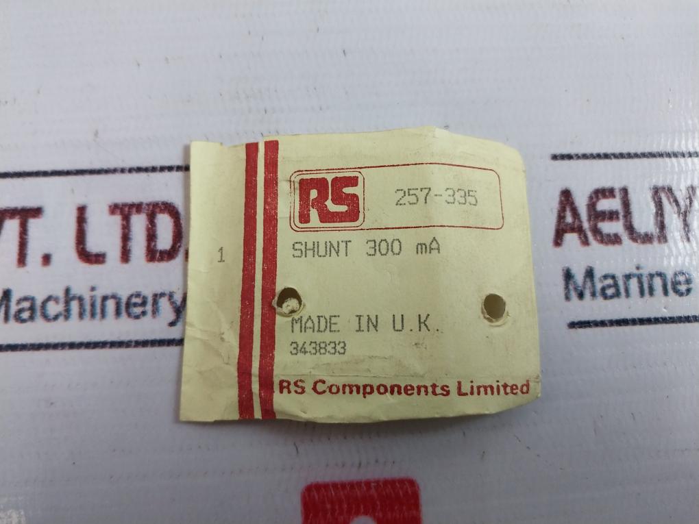 Rs 300Ma.75Mv Shunt Plate