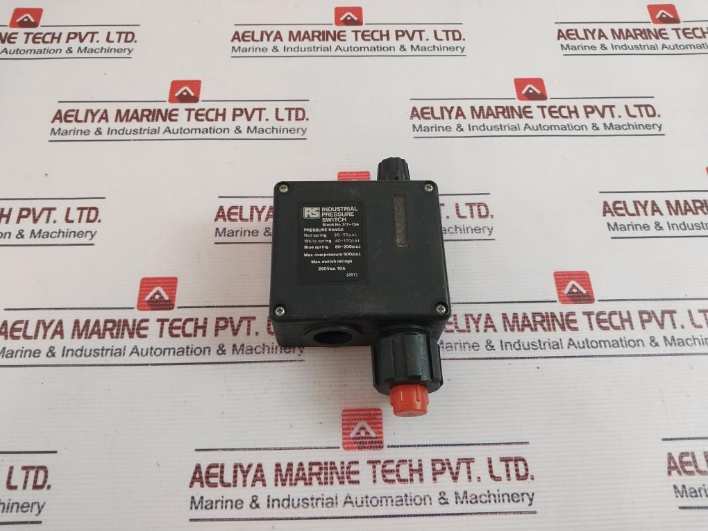 Rs 317-134 Industrial Pressure Switch 10A 250Vac