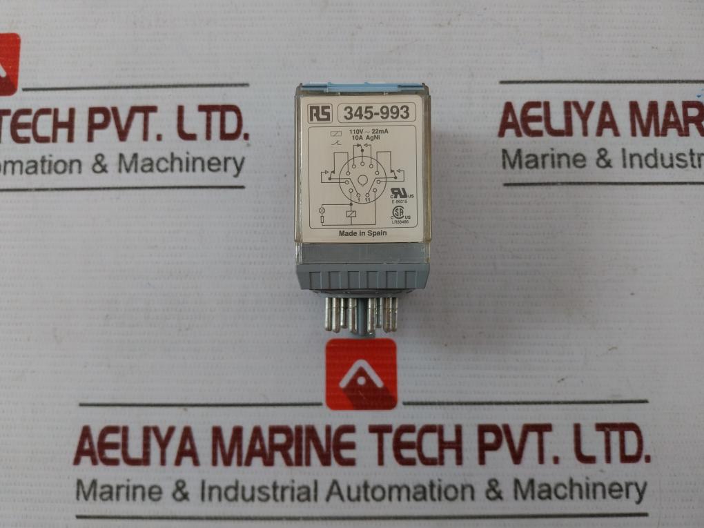 Rs 345-993 Plug In Power Relay 110V 22Ma B 030115