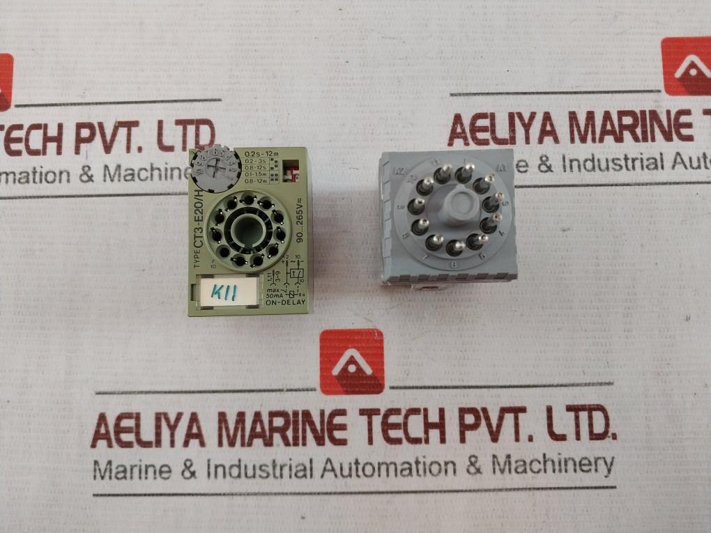 Rs 345-993 Releco Mr-c Plus Relay With Socket Ct3-e20/H Ac110V~ 50Ma