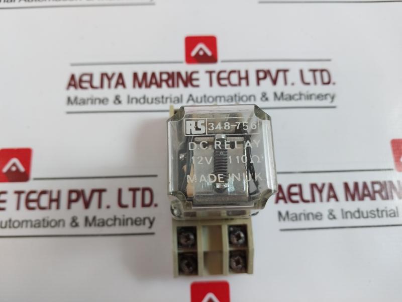 Rs 348-756 Plug In Power Relay With Socket 401-009 12vdc