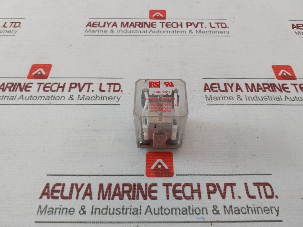 Rs 450-0201 Mount Power Relay 12A 28Vdc/240Vac 1/3Hp 120Vac 1137B